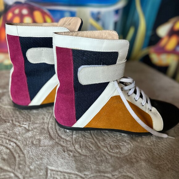 Designer High-Top Sneakers | Size 38 | Luxury Brand - Picture 3 of 9